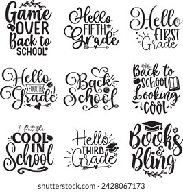 Back school bundle, school design