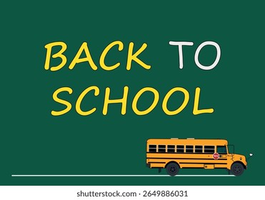 Back to school with school bus