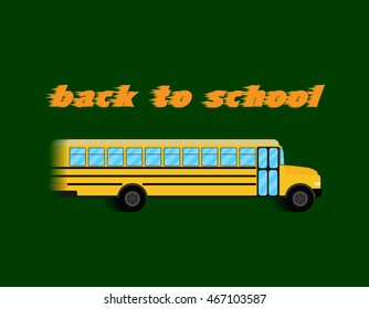 back to school. School bus.