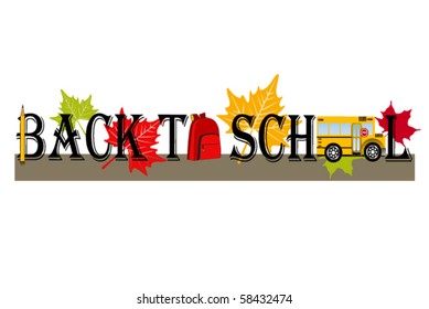 Back to School -Bus bag pencil