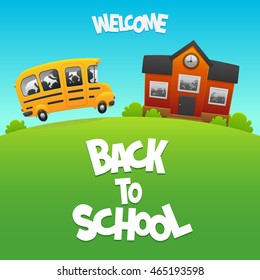 Back to School bus carries children to study