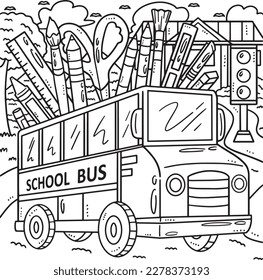 Volver a la página de Colorización de Autobús Escolar para Niños