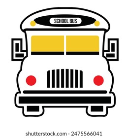 Vuelta al autobús escolar, Ilustración vectorial
