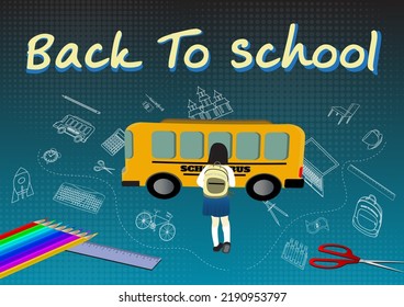 back to school Business presentation vector template used for decoration, ad design, website or publication. banners and posters Covers and brochures, flyers