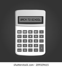 Back to school calculator  on background