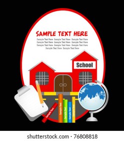 back to school card or background