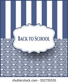 Back to School card, colorful, nice design