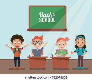 Back to school cartoon