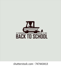 Back to school cartoon . Book Vector illustration
