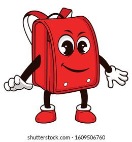 Back to school cartoon vector illustration