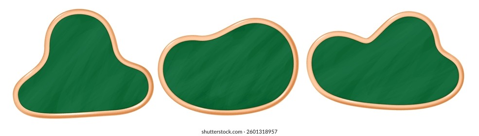 Back to School chalk blackboard green, wooden frame blackboard, Playful blackboard design, Vector illustration.