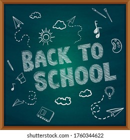 Back To School Chalk Board Design