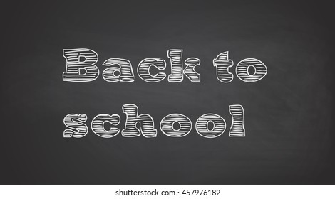 Back to School Chalkboard Background