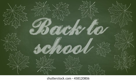 Back to School Chalkboard Background