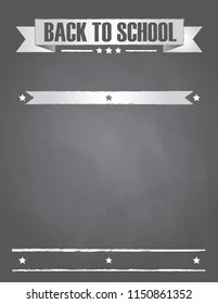Back to School Chalkboard Background Template