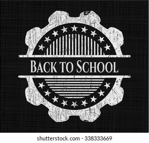 Back to School chalkboard emblem