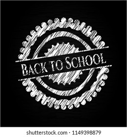 Back to School with chalkboard texture