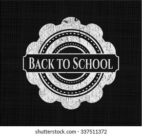 Back to School with chalkboard texture