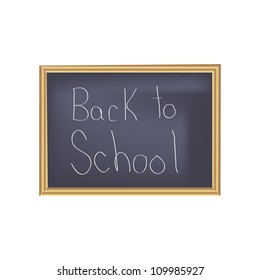 Back to School Chalkboard Vector