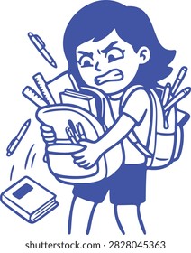 Back To School Chaos Girl