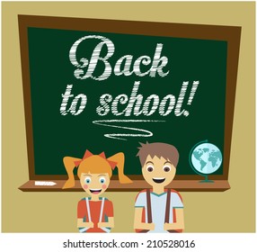 back to school characters design