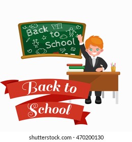 back to school and children education concept vector background