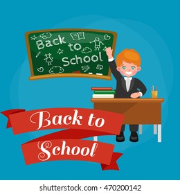 back to school and children education concept vector background