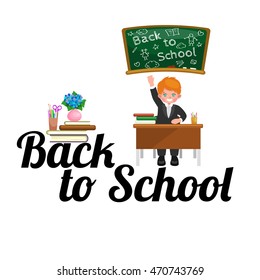 back to school and children education concept vector background