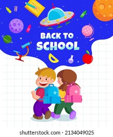 back to school, Children's Day, design template banner