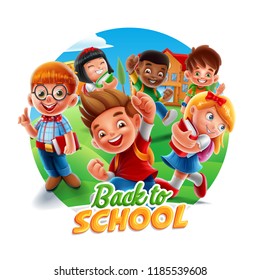 back to school circle banner