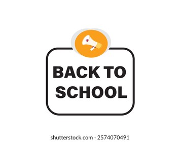 Back to school, clock, button, Application, Button, Background, vector, banner template, website, design,

