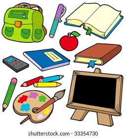 Back to school collection 1 - vector illustration.