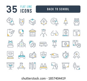 Back to School. Collection of perfectly thin icons for web design, app, and the most modern projects. The kit of signs for category Holidays.