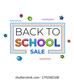 Back to School College Students Education Label Vector