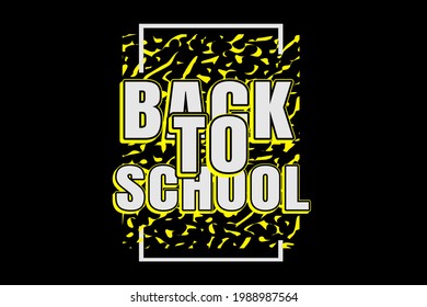 back to school color yellow and white