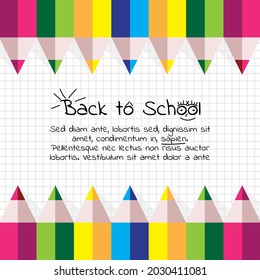 back to school colorful background