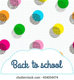 Back to school colorful background
