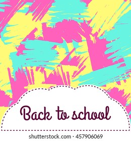 Back to school colorful background