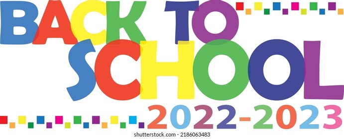 Back to School Colorful Logo 2022 - 2023