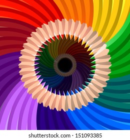 Back to school, colorful pencil, background, vector