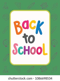 Back to School Colorful Poster