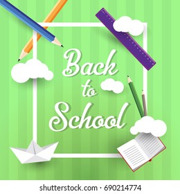 Back to School Colorful Poster