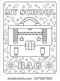 Back To School Coloring Pages for kids