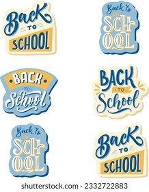 Back to School in comic speech bubbles, pop art style. Education concept. Comic dialog cloud, space cartoon. Set Memphis school comic bubble halftone dot. Creative idea conversation explosion balloon.