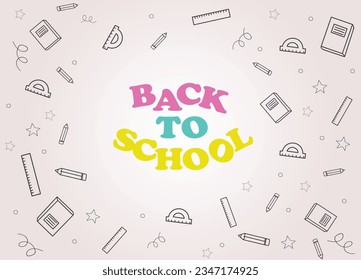 Back to school concept background