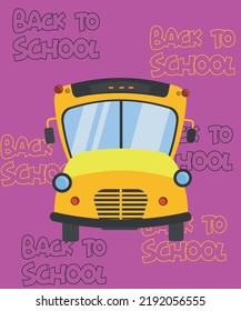 Back To School Concept With School Bus


