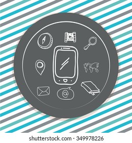 back to school concept with education icons  design, vector illustration 10 eps graphic.
