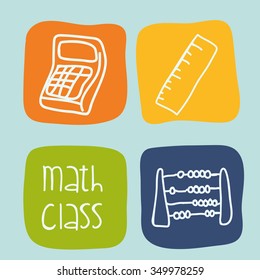 back to school concept with education icons  design, vector illustration 10 eps graphic.