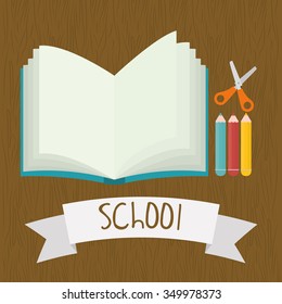 back to school concept with education icons  design, vector illustration 10 eps graphic.