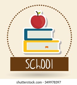 back to school concept with education icons  design, vector illustration 10 eps graphic.